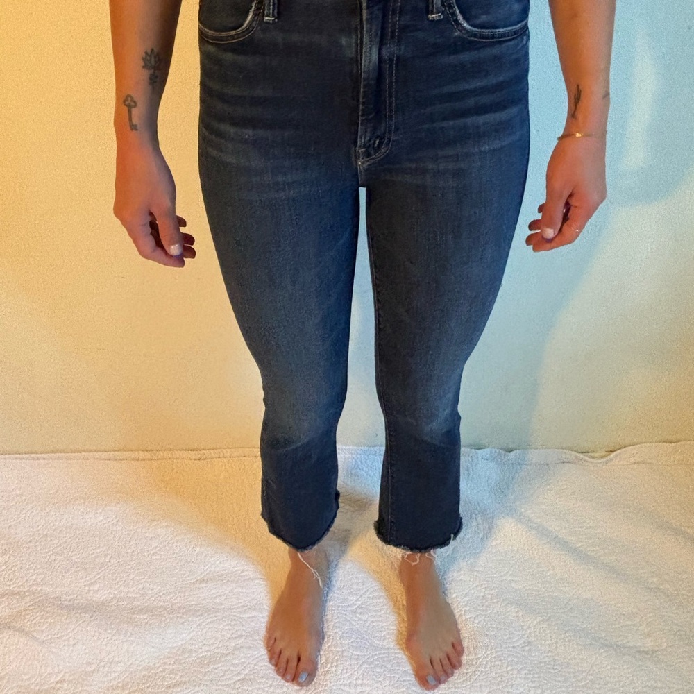 Mother The Hustler Ankle Fray Jeans
